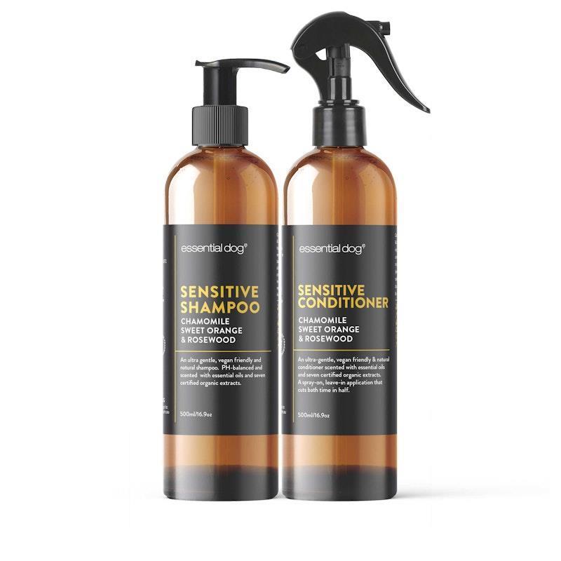 Essential Dog Sensitive Dog Shampoo & Conditioner Pack: Chamomile, Orange & Rosewood 2x500ml product image