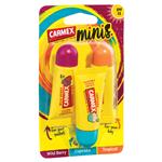 Carmex Lip Balm Squeeze Tube Minis Wild Berry Cupcake & Tropical 3 Pack