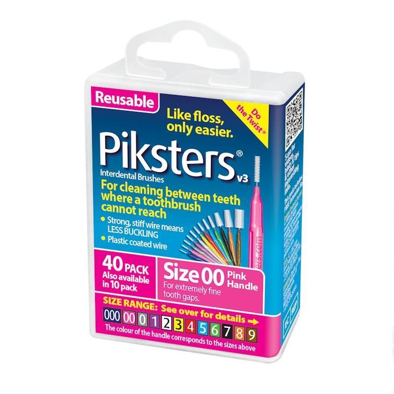 Buy Piksters Interdental Brushes Pink Size 00 40pk Online at Chemist