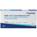 JusChek SARS-CoV-2 And Influenza A+B Antigen Combo Rapid Test (Nasal Swab)