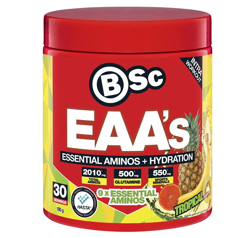 BSc EAAs + Hydration Tropical 180g