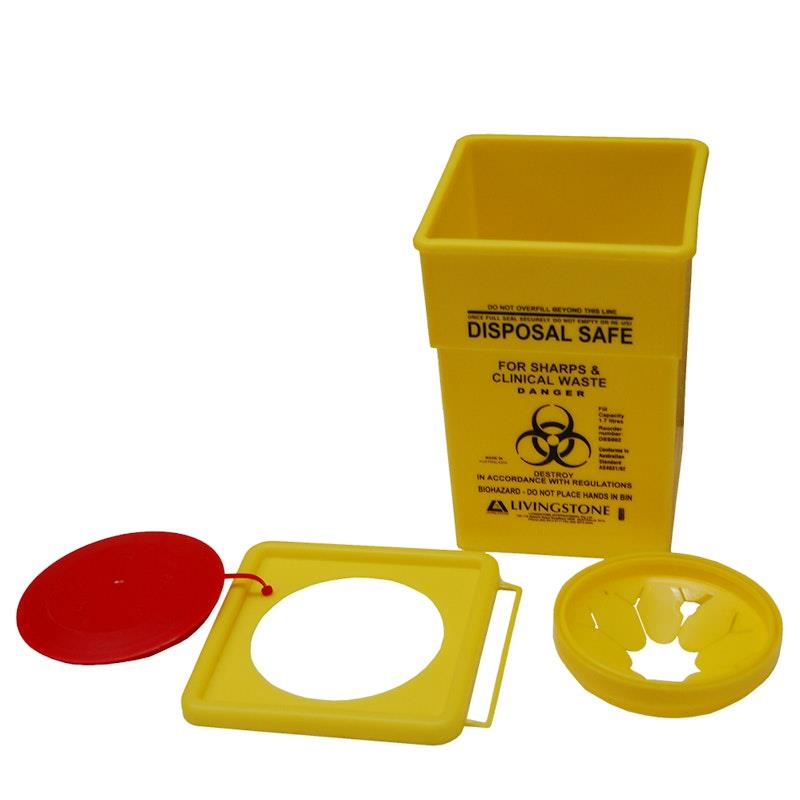 Buy Livingstone Needles Sharps Waste Collector 2L Online at Chemist Warehouse®