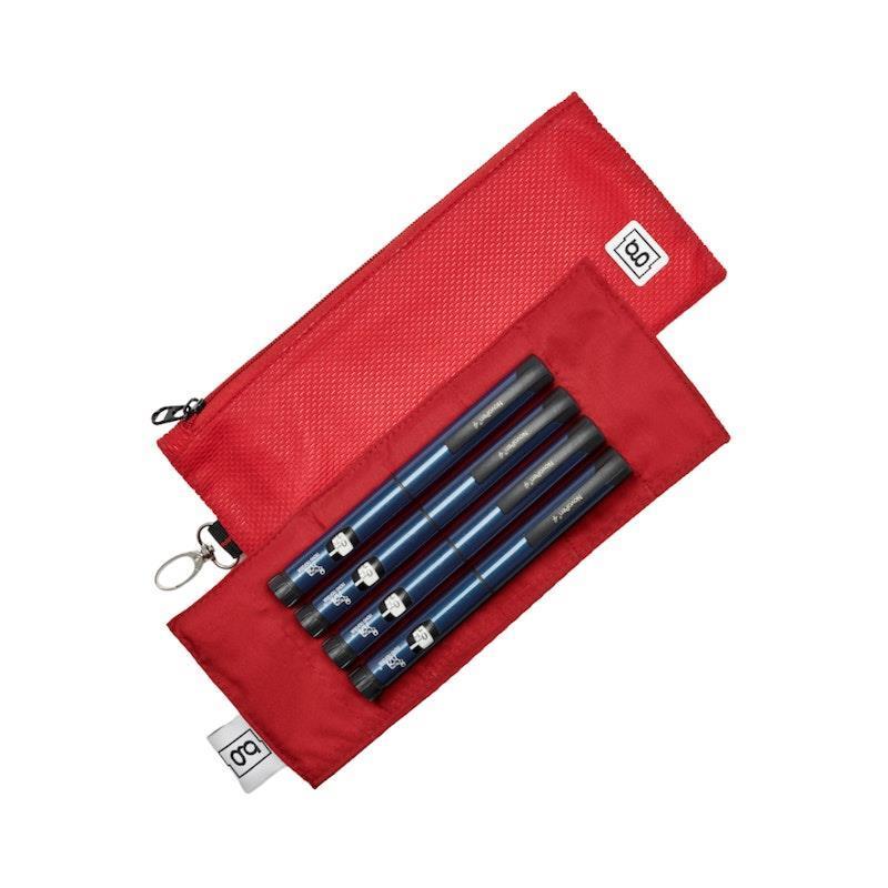 Glucology Zip Wallet Red