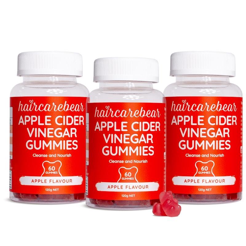 Buy Haircarebear Apple Cider Vinegar 3x60 Gummies Pack Online at ...