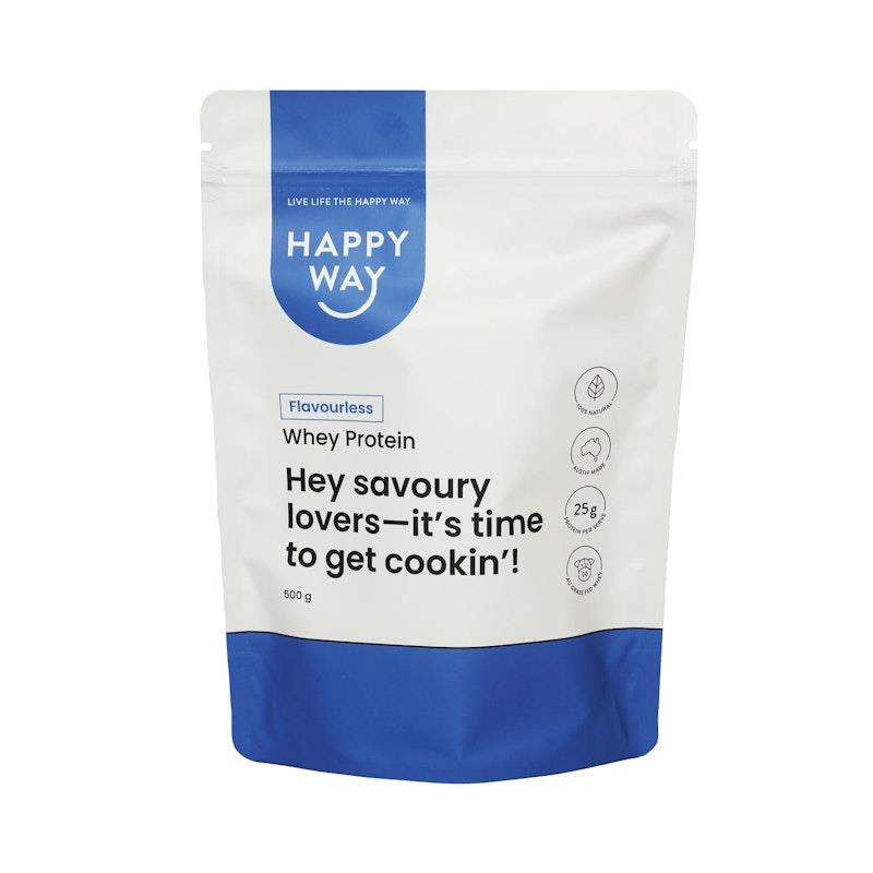 Buy Happy Way Flavourless Whey Protein Powder 500g Online At Chemist Warehouse® 9214