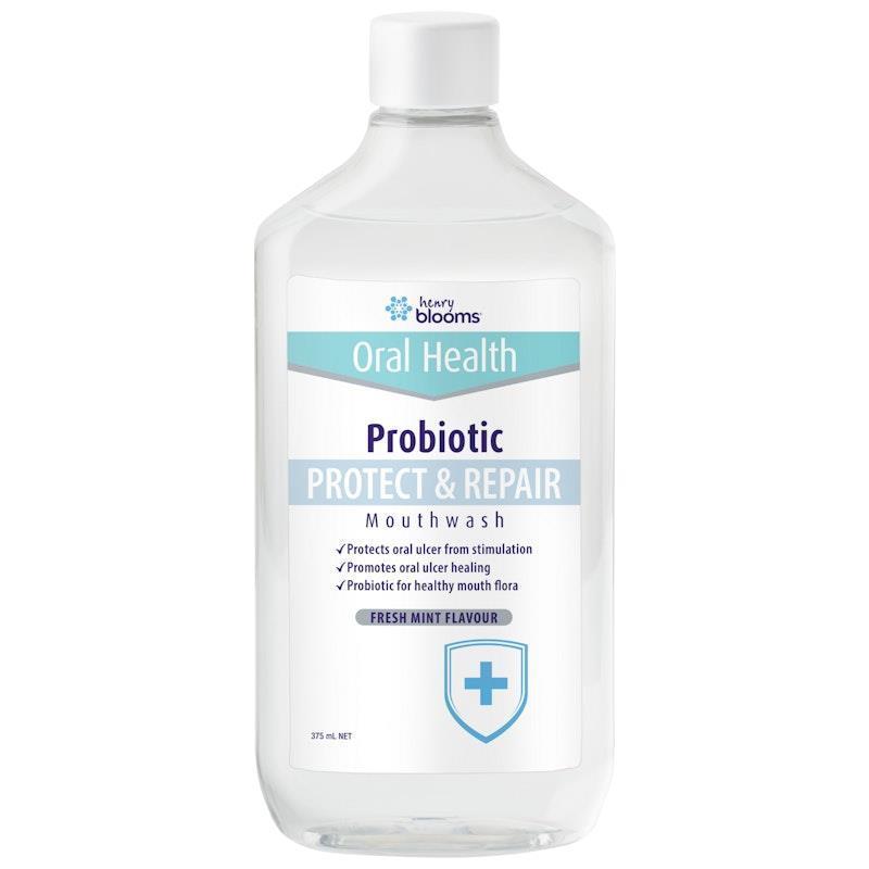Henry Blooms Probiotics Mouthwash Protect & Repair 375 ml Twin Pack product image