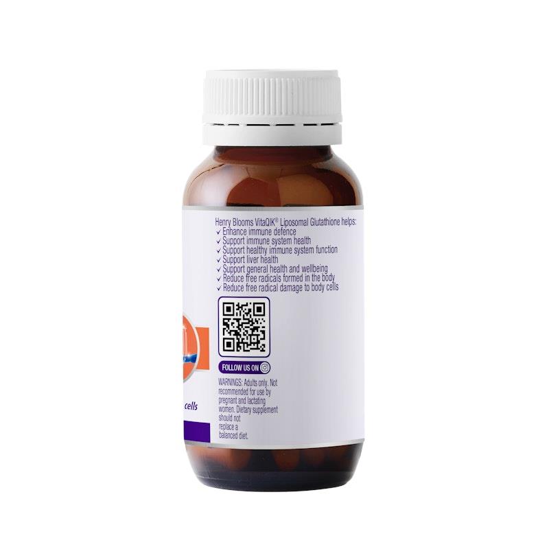 Buy Henry Blooms VitaQIK Liposomal Glutathione Sublingual 30 Tablets 1unit  online at Chemist Warehouse