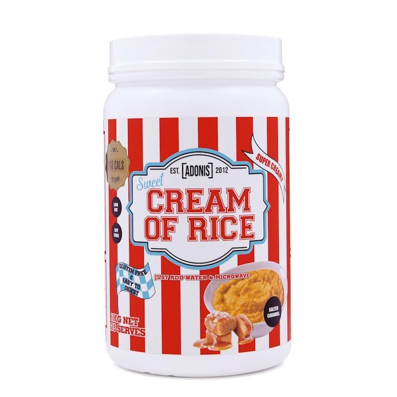 Adonis Gear Sweet Cream Of Rice (Carbohydrates) - Salted Caramel 1kg 25Serves