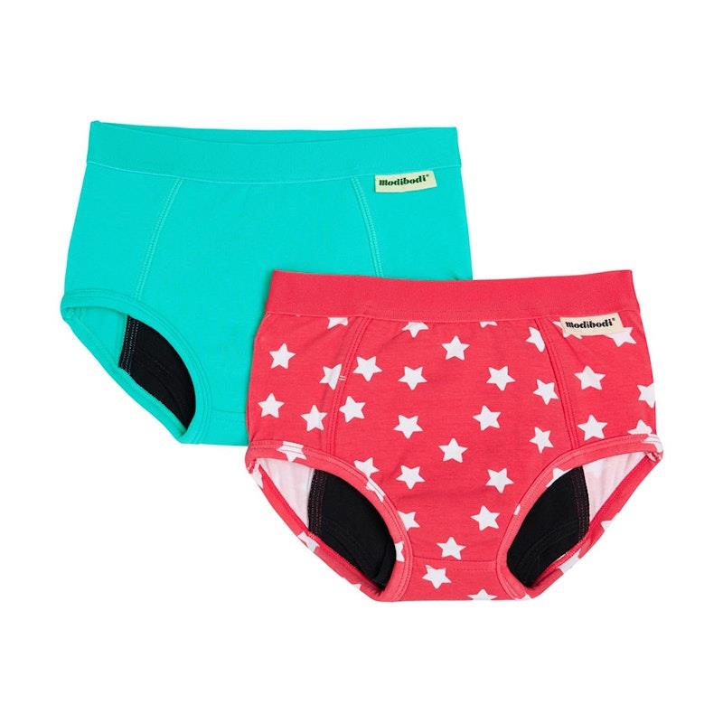 Modibodi Reusable Toddler Day-Time Training Pant 2 Pack Superhero 3-4 Years