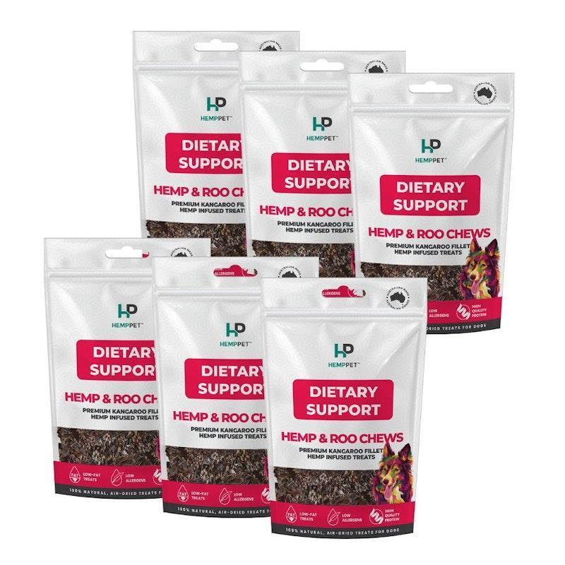 Hemp Pet Dietary Support Treats for Dogs 6Pack product image