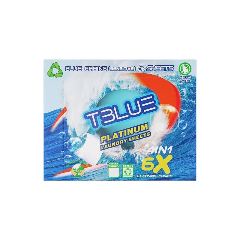 TBLUE Laundry Detergent Sheets Blue Caring Pack of 50 Sheets product image