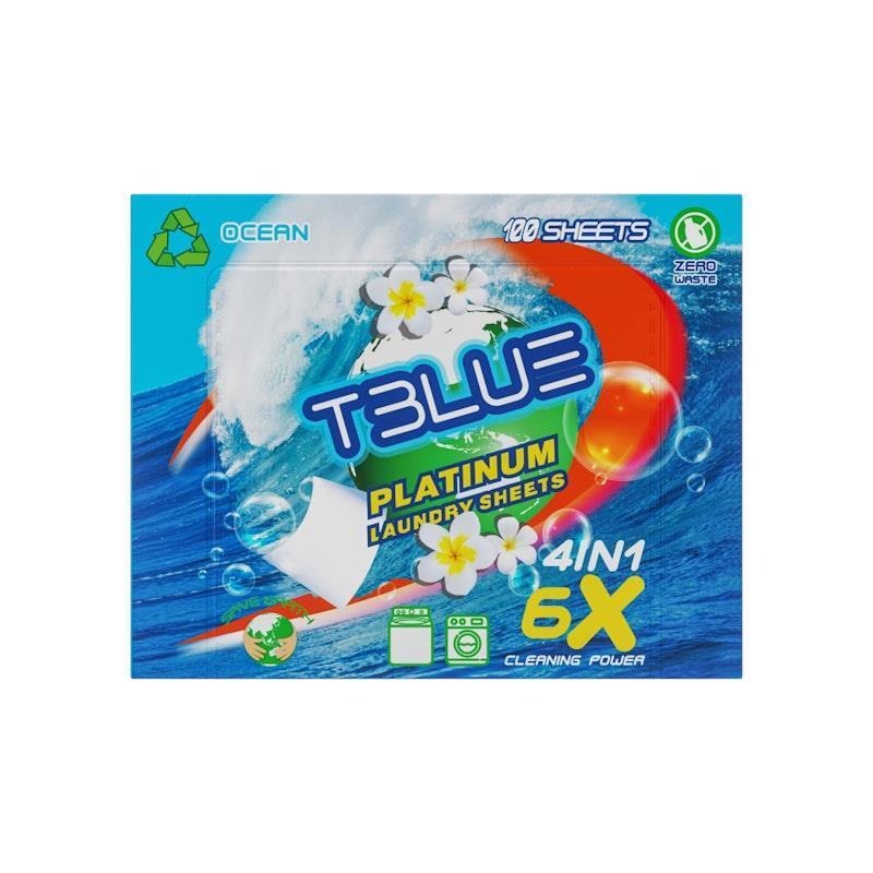 TBLUE Laundry Detergent Sheets Ocean Pack of 100 Sheets product image
