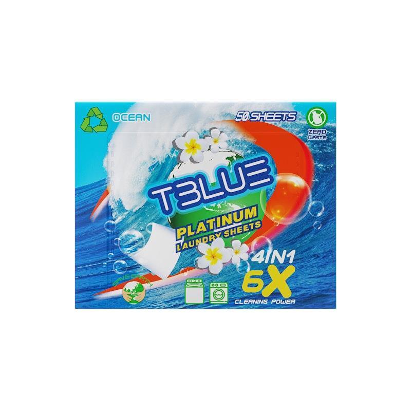 TBLUE Laundry Detergent Sheets Ocean Pack of 50 Sheets
