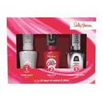 Sally Hansen Miracle Gel Primer + Red Eye & Shiny Top Coat Trio Pack XMAS 2024