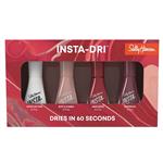 Sally Hansen Insta-Dri White On Time + Buff & Tumble + ASAP Apple & Espresso Quad Pack XMAS 2024