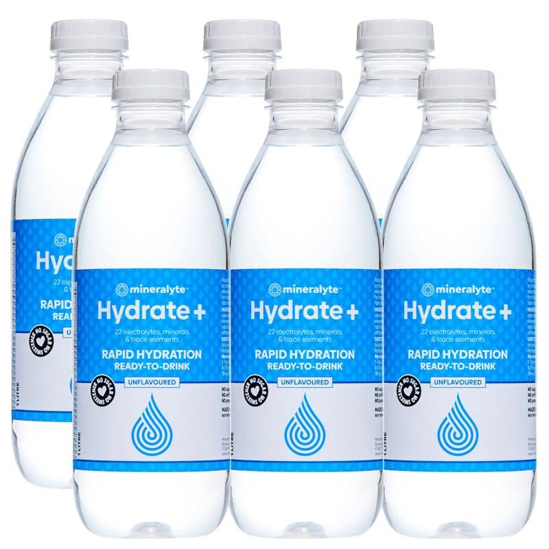 Mineralyte Hydrate+ Ready to Drink Unflavoured 1L 6Pack product image