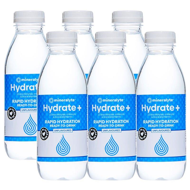 Mineralyte Hydrate+ Ready to Drink Unflavoured 500ml 6Pack product image