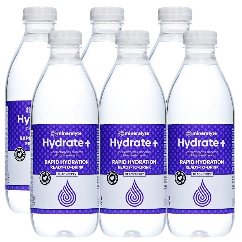 Mineralyte Hydrate+ Ready to Drink Blackberry Flavoured 1L 6Pack product image
