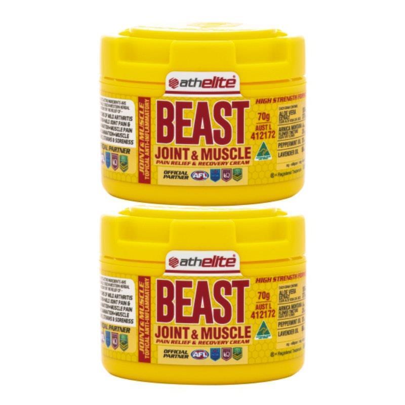 Athelite Beast Joint & Muscle Pain Relief & Recovery Cream 70g 2Pack product image