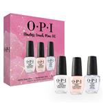 OPI Nail Lacquer Flawless French Mani Kit Alpine Snow + Bubble Bath & Top Coat XMAS 2024