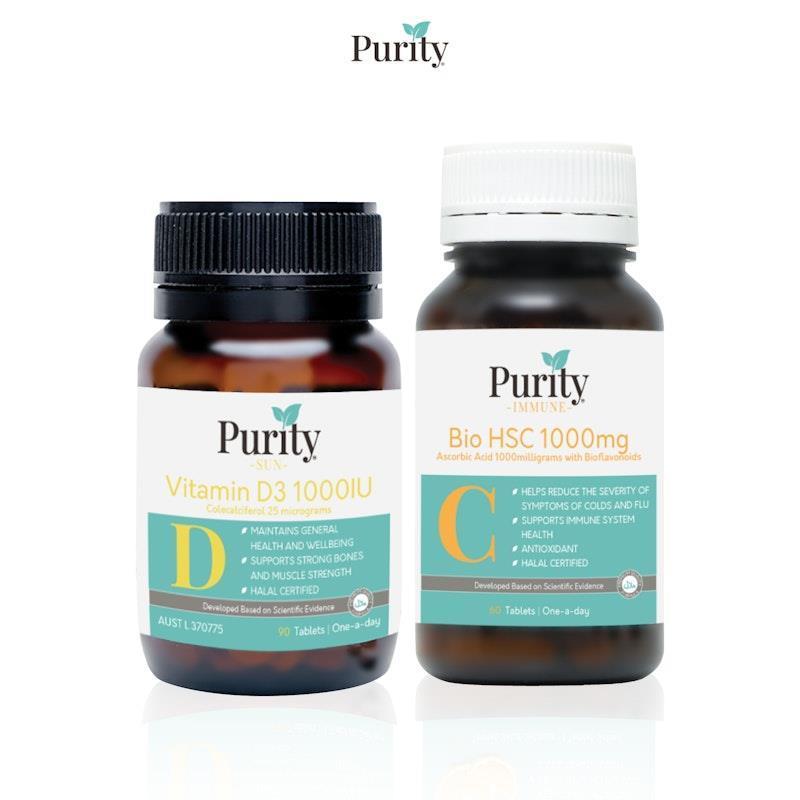 Buy Purity Immunity Vitamin Combo Vitamin D + High Strength Vitamin C