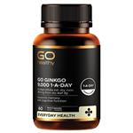 GO Healthy Ginkgo 9000 1-A-DAY 60 Capsules NEW