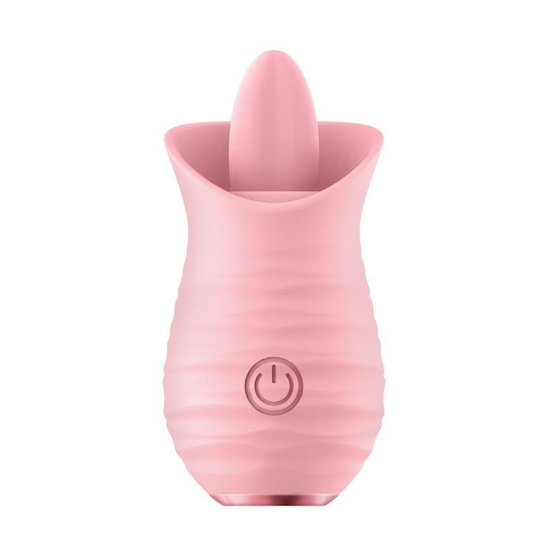Luv Inc Tongue Flickering Vibrator Pink 1pc