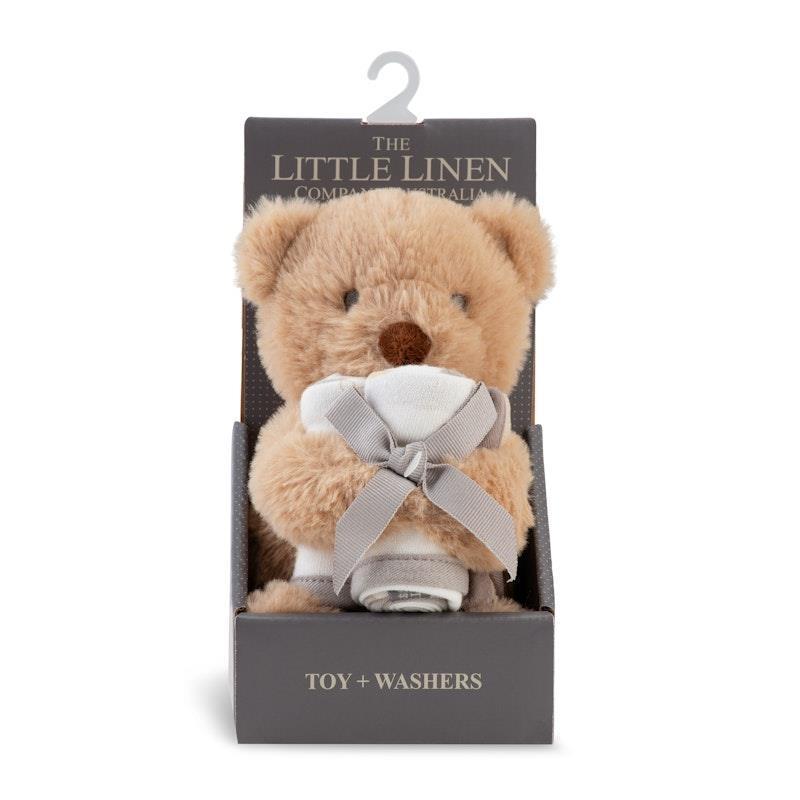 The Little Linen Company Plush Toy & Washers Nectar Bear product image
