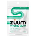 Zuum Energy Chewing Gum Spearmint 10 Pieces