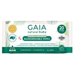 GAIA Biodegradable Water Wipes 20 Pack