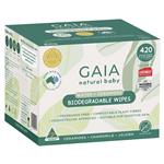 GAIA Biodegradable Water Wipes 420pk Exclusive Size