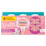 Gillette Venus Comfortglide Breeze with Gel bars Women's Razor Blade Refills 8 Pack