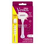 Gillette Venus Comfortglide Sugarberry Scent Plus Olay Women's Razor Handle + 4 Blade Refills