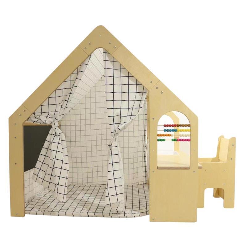 Riababy Wooden Cubby House Monochrome