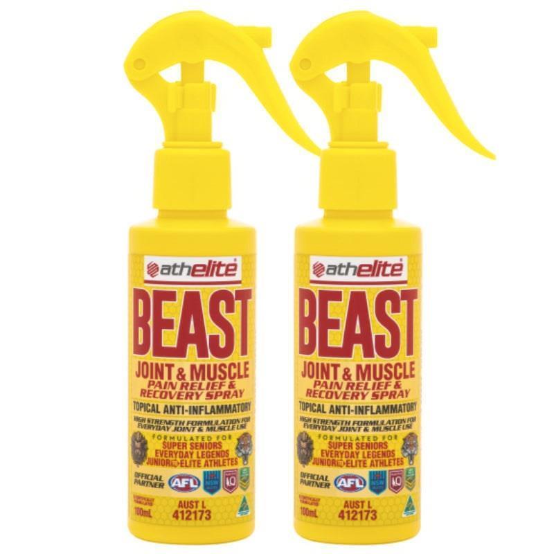 Athelite Beast Joint & Muscle Pain Relief & Recovery Spray 100ml 2Pack product image