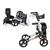 Buy Orthonica Folding Rollator Mobility Aid 4 Wheel Walker Online at ...