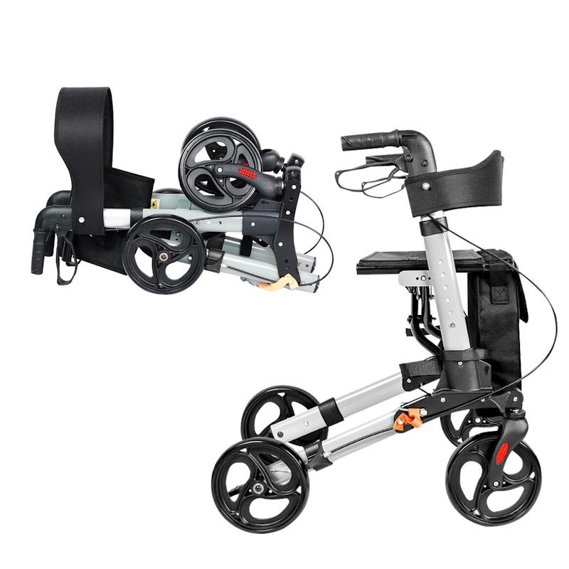 Buy Orthonica Folding Rollator Mobility Aid 4 Wheel Walker Online at ...