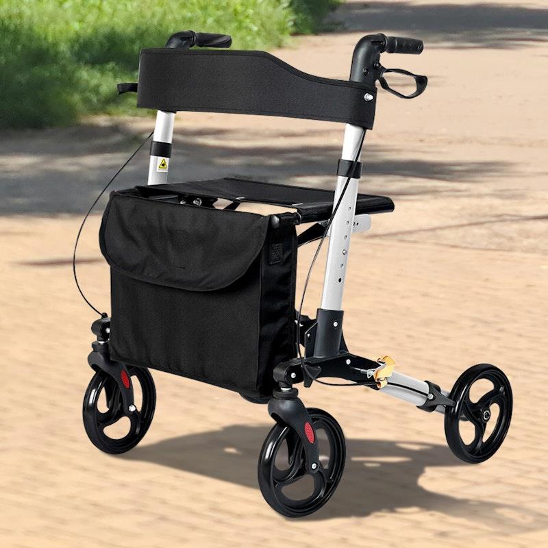 Buy Orthonica Folding Rollator Mobility Aid 4 Wheel Walker Online at ...