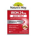 Natures Way Iron 24mg Quick Melt 30