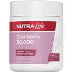 Nutra-Life Cranberry 50000 100 Capsules NEW