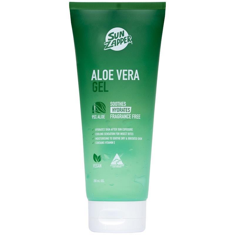 SUN ZAPPER Aloe Vera Gel 95% Pure Aloe 200ml