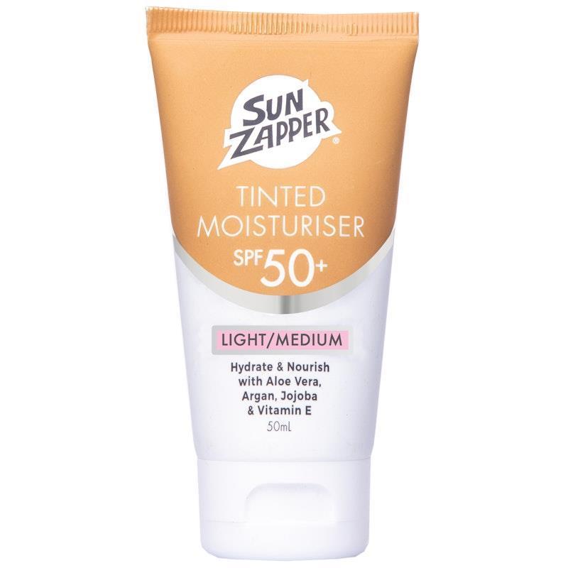 SUN ZAPPER Tinted Moisturiser Light/Medium SPF 50+ 50ml product image