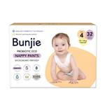 Bunjie Probiotic Eco Nappy Pants Bulk Size 4, 10-14kg, 32 Pack