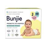 Bunjie Probiotic Eco Nappies Size 2, 4-7 kg, 48 Pack