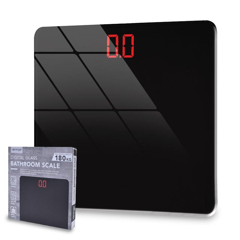 Clevinger Digital Glass Bathroom Body Weight Scale 180kg with LED Display 1Unit