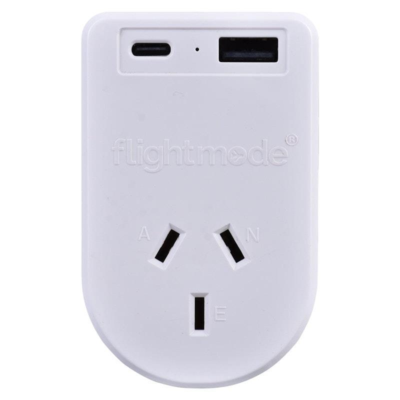 Flightmode Outbound AU/NZ to USA/CANADA Travel Adaptor with USB Type C & A 1Unit product image