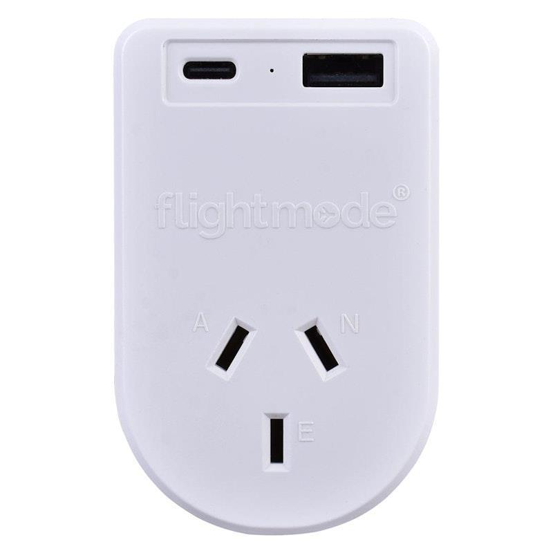 Flightmode Outbound AU/NZ to UK/HONG KONG Travel Adaptor with USB Type C & A 1Unit product image