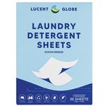 Lucent Globe Laundry Detergent Sheets Ocean Breeze 35 Sheets