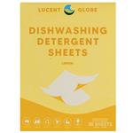 Lucent Globe Dishwashing Detergent Sheets Fresh Lemon 35 Sheets