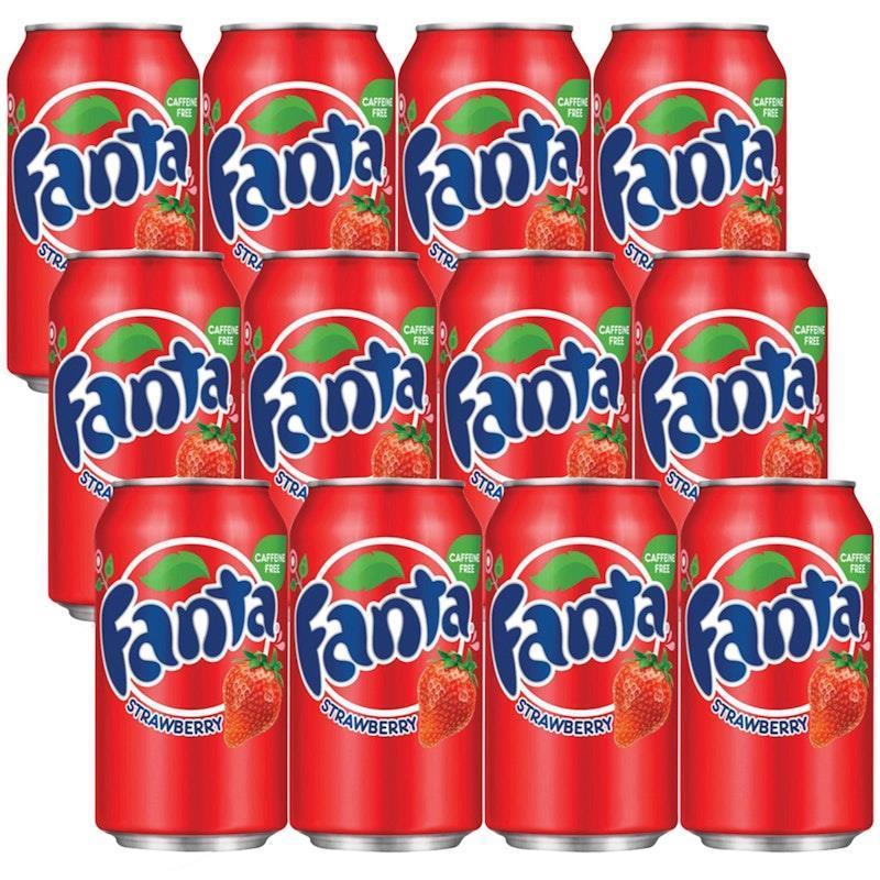 American Cans 355mL Fanta Strawberry 12Pack product image